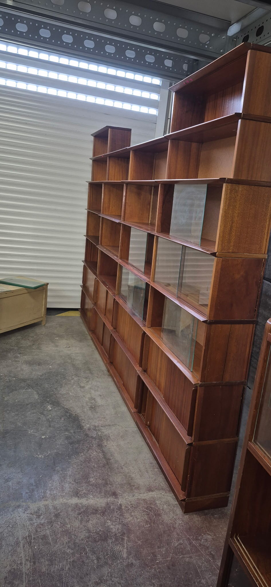 Large modular teak library – vintage Scandinavian design