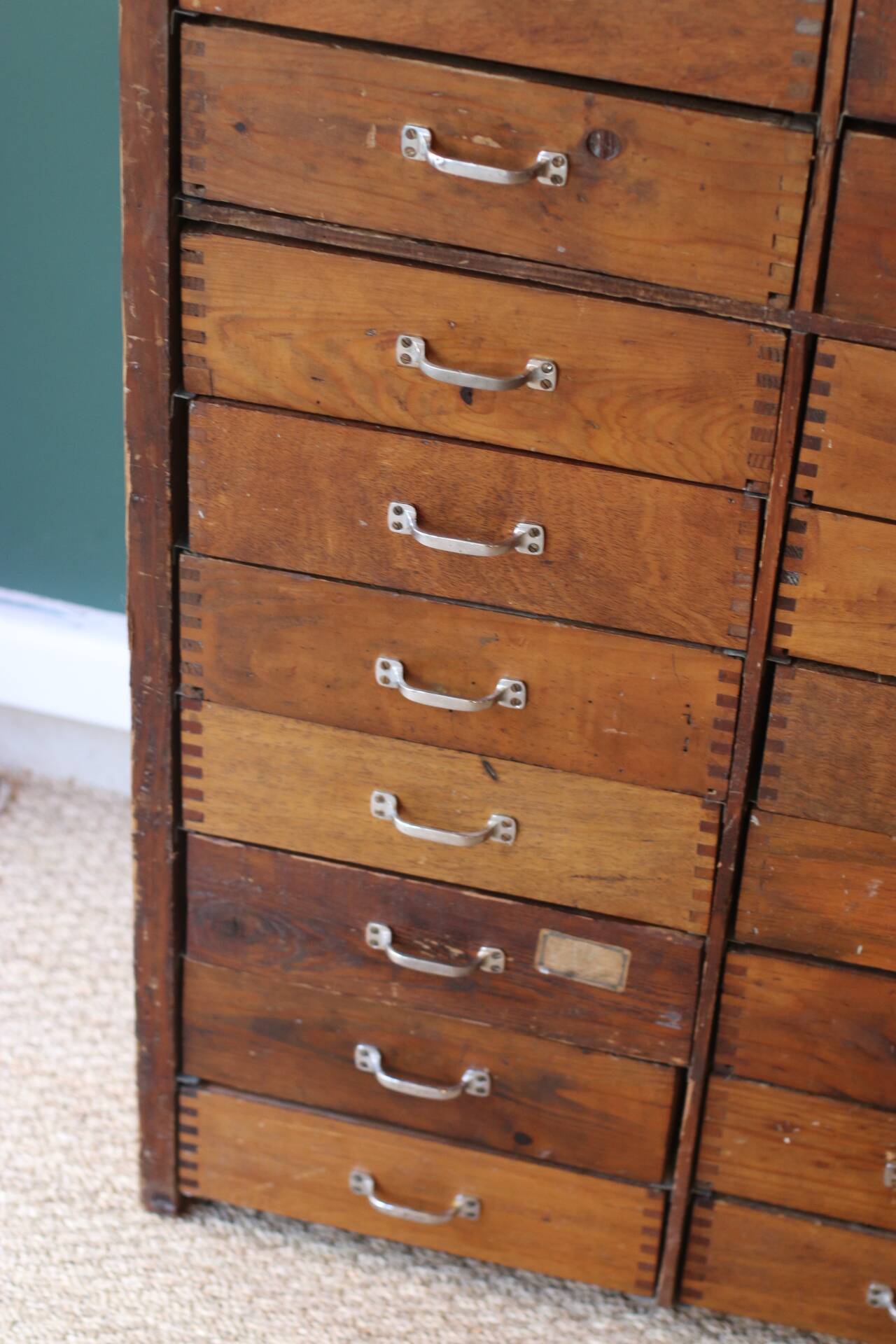 Craft cabinet with drawers