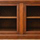 Imposing two-body buffet/library in solid oak and walnut from the Napoleonic III period.