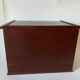 Wooden desk storage