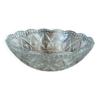 Antique cut glass salad bowl