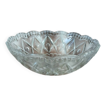 Antique cut glass salad bowl