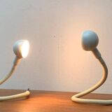 Vintage Space Age clamp lamp Italian Hebi by Isao Hosoe for Valenti Luce, 1970s, set of 2