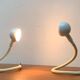 Vintage Space Age clamp lamp Italian Hebi by Isao Hosoe for Valenti Luce, 1970s, set of 2