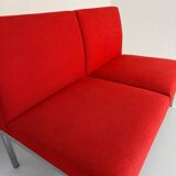 Vintage 2-seater sofa from the 70s, Artifort design, red