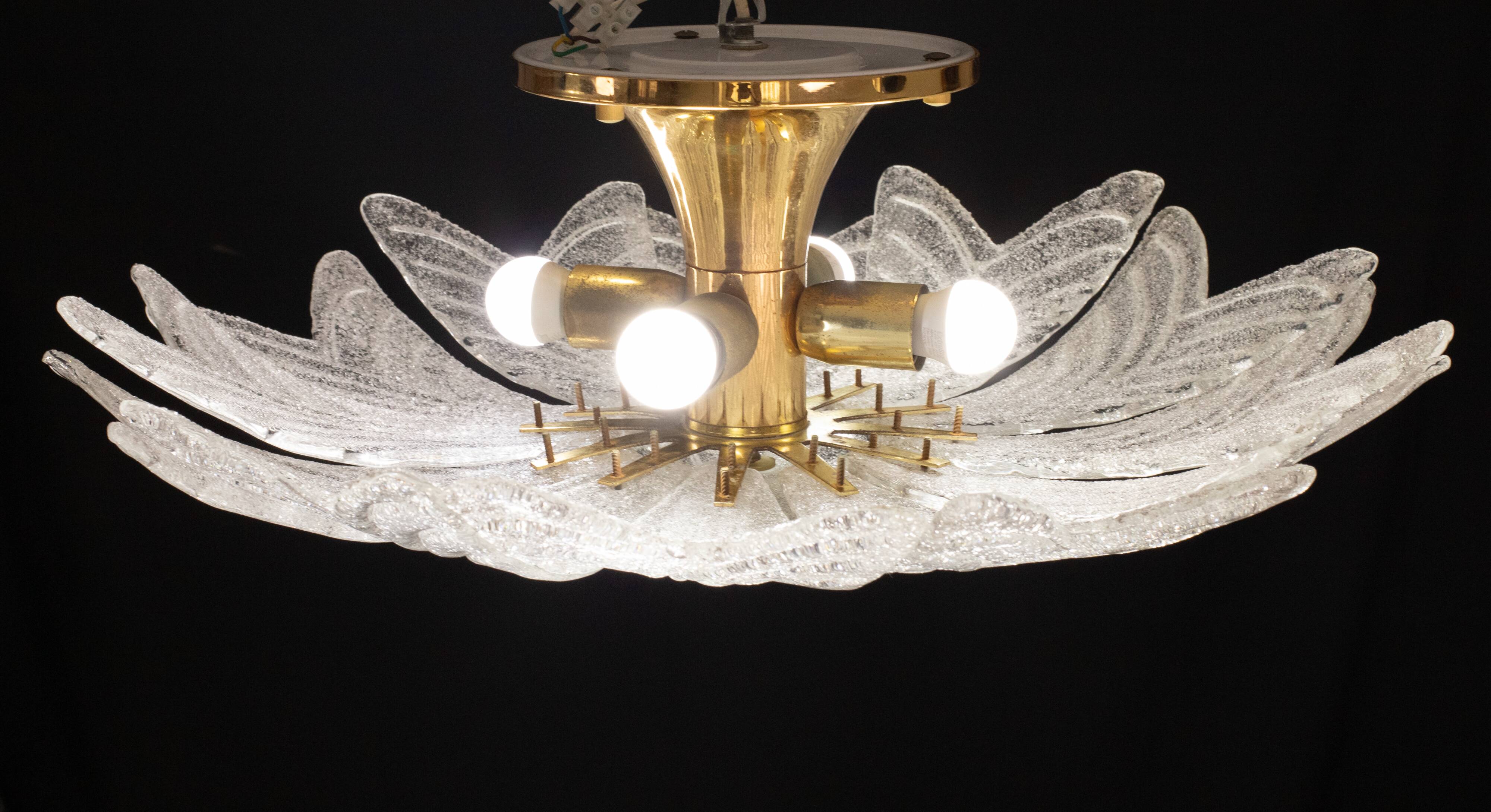 Amalfi, Italian Murano Glass Ceiling Light or Chandelier, 1970s