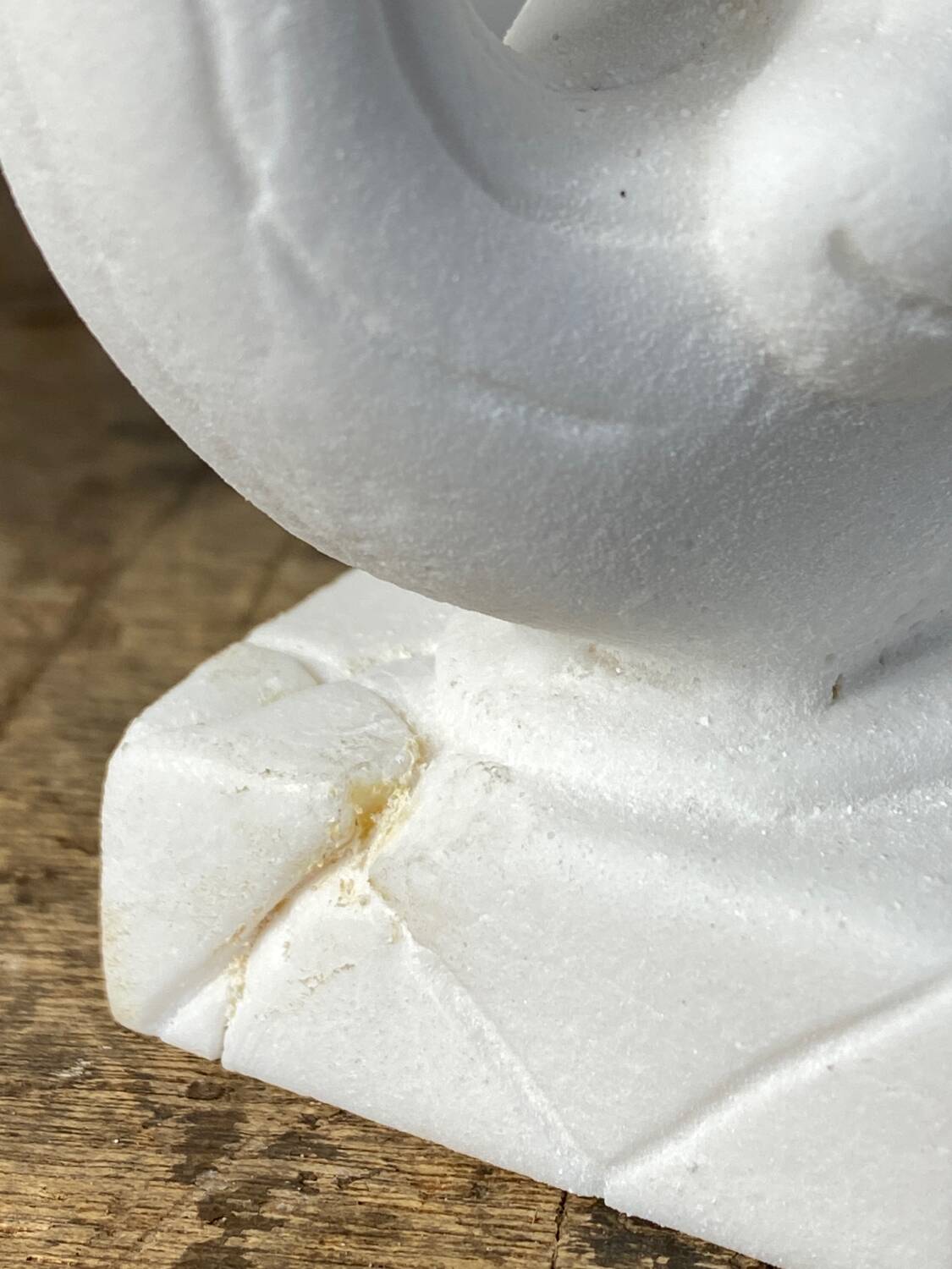 Paire de serre-livres chat en pierre vintage