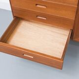 Commode à Tiroirs en Teck par Kai Winding pour P. Jeppesens Møbelfabrik, 1960s