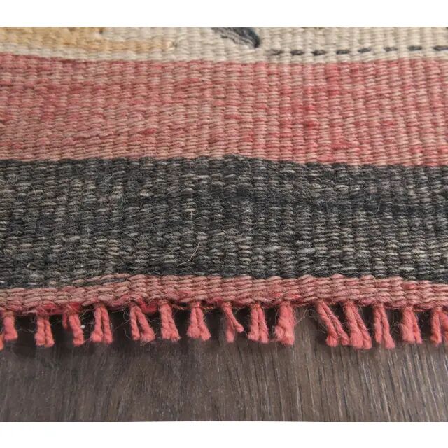 1970s Turkish runner handwoven wool flatweave kilim rug  102x340