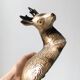 Michel Caugant Terrine deer deer ceramic earthenware vintage