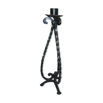 Wrought iron candle holder