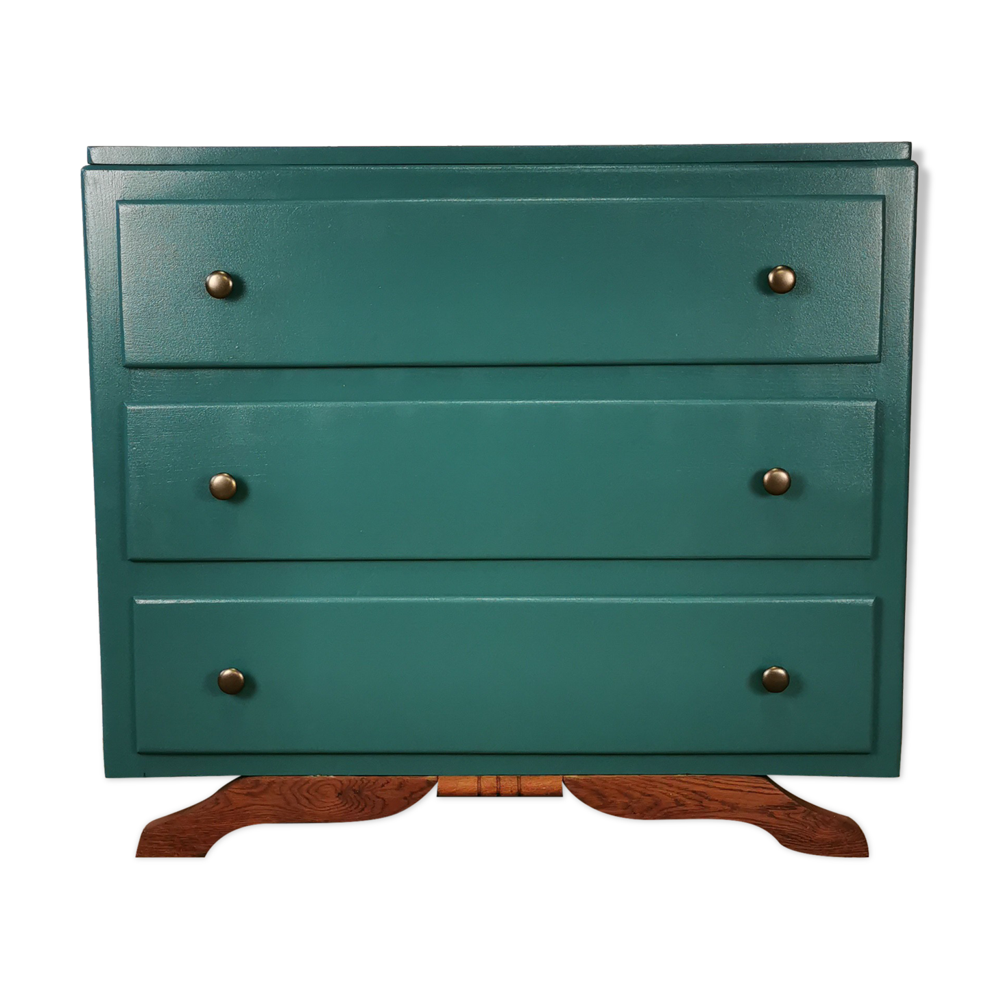 Art deco chest of drawers with mustache feet