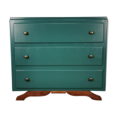 Art deco chest of drawers with mustache feet