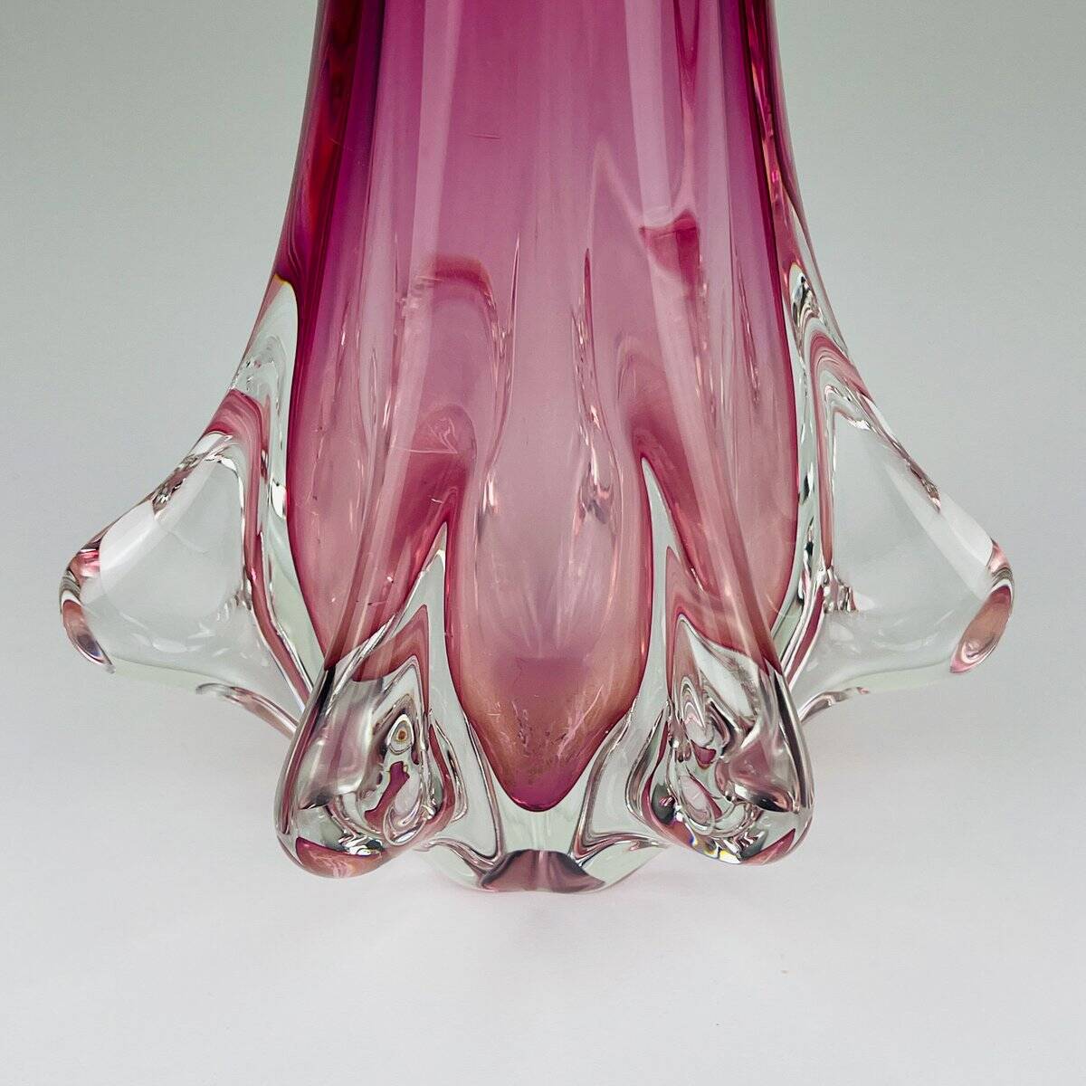 Chambord vase in vintage Murano glass by Fratelli Toso, Italy, 1960s.