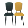 Paire de chaises retapissées