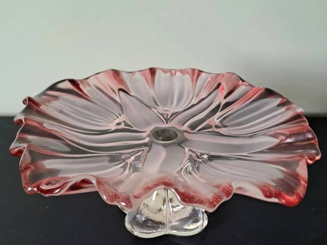 Crystal dessert dish