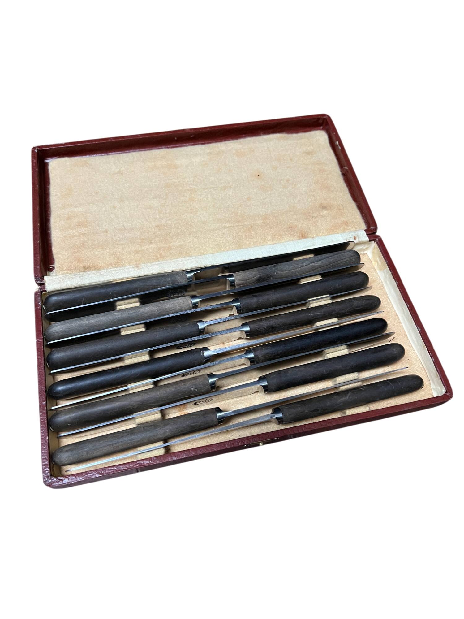 Box of 12 stainless steel knives