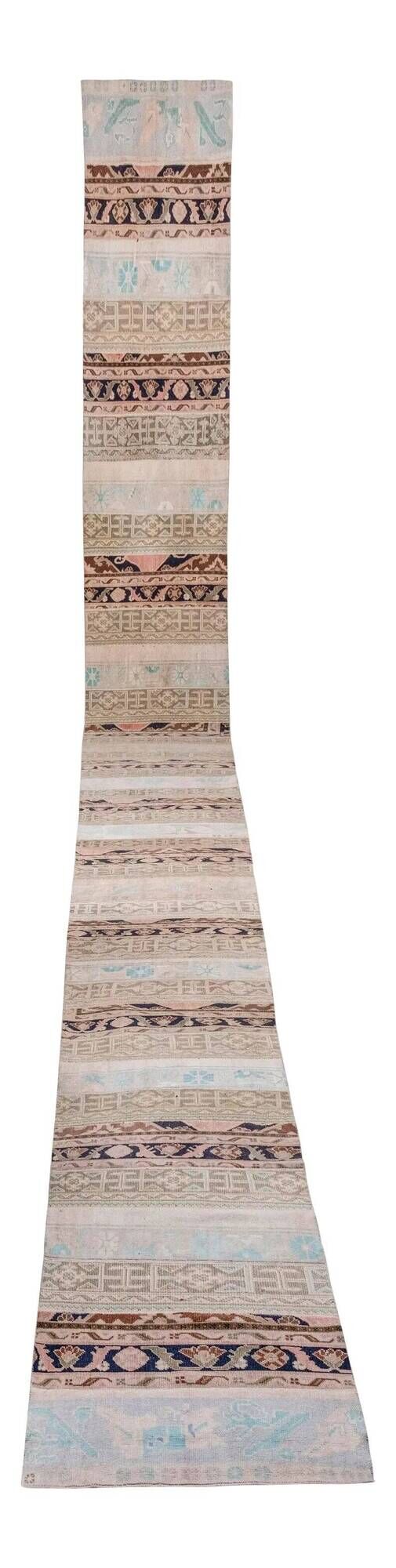 Vintage Turkish hallway rug 80x1 cm