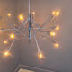 Vintage chrome sputnik style chandelier, 1970s