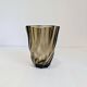 Smoked glass vase from the 70s