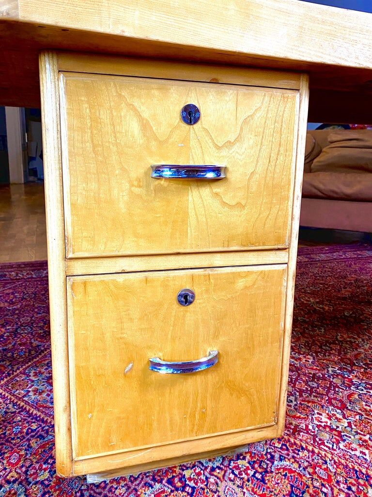 Art deco boomerang desk, circa 1940