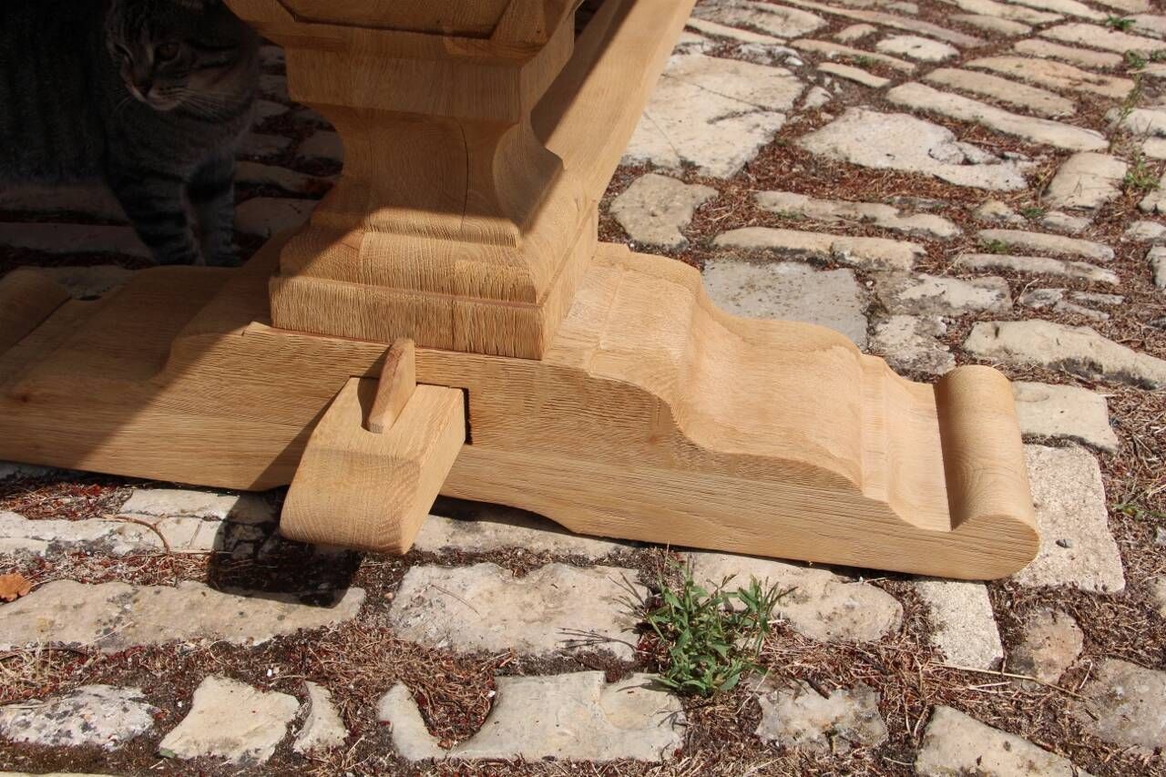 grande table monastère en chêne clair 250 cm de longueur