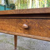 Louis Philippe desk in solid oak from the 19th century.