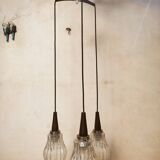 Three-light waterfall chandelier