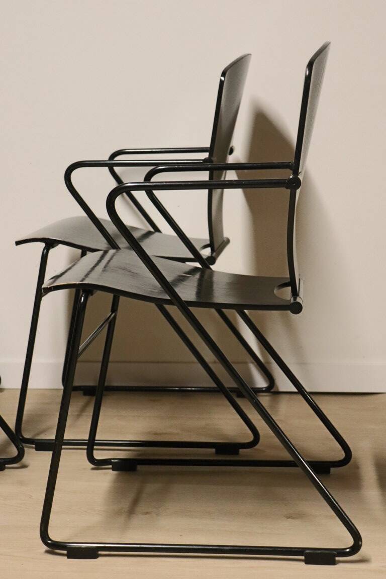 Série de 6 chaises EGOA 300 par Josep Mora - 1980