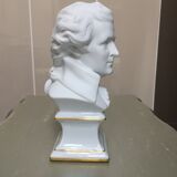 Bust Mozart biscuit porcelain from Limoges