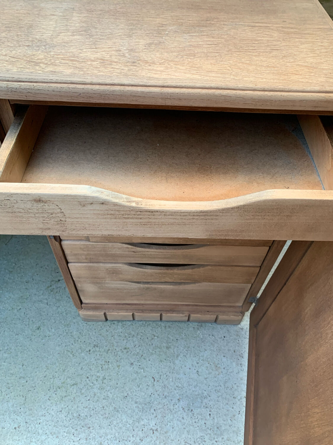Solid oak Art Deco desk