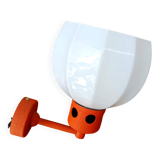 Space Age orange wall lamp 1970