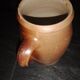 Vintage iridescent stoneware pot