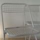 Suite de 3 chaises pliantes Talin en métal blanc, Italie années 70