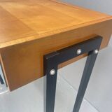 Coiffeuse avec tiroirs de rangement et miroir rabattable