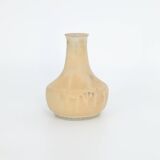 Small Mid-Century Scandinavian Modern Collectible Sandy Brown Stoneware Vase by Gunnar Borg