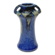 Ancien vase  Art déco en grès flammé bleu