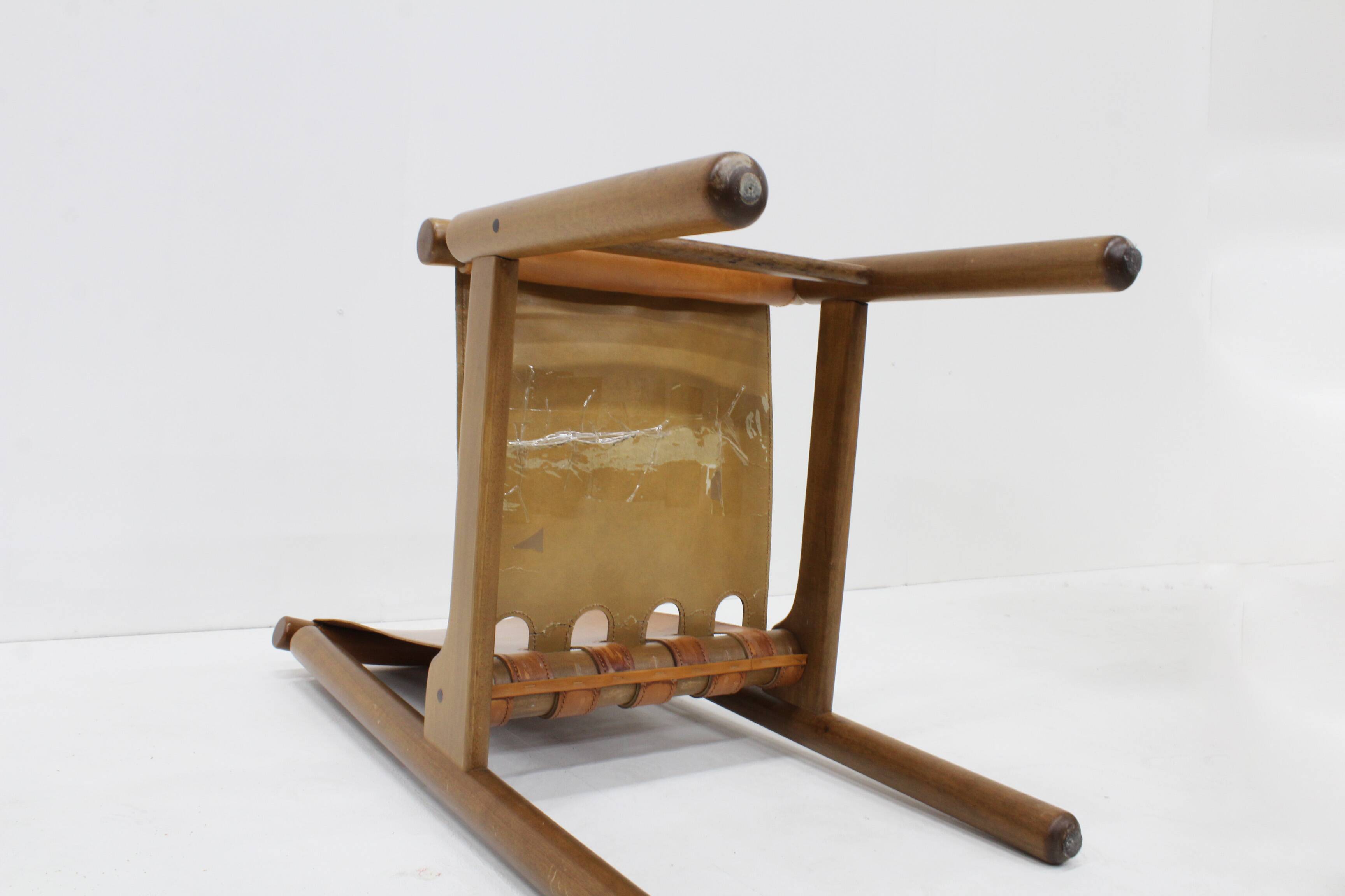 Chaises de salle à manger en cuir italien style Mid-Century, signées Ilmari Tapiovaara, lot de 6