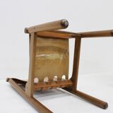 Chaises de salle à manger en cuir italien style Mid-Century, signées Ilmari Tapiovaara, lot de 6