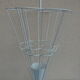 Porte parapluie metal forgé blanc