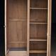 Superb large Parisian oak wardrobe (1930s/1940s)