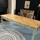 Old wooden farm table