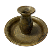 Stoneware candle holder