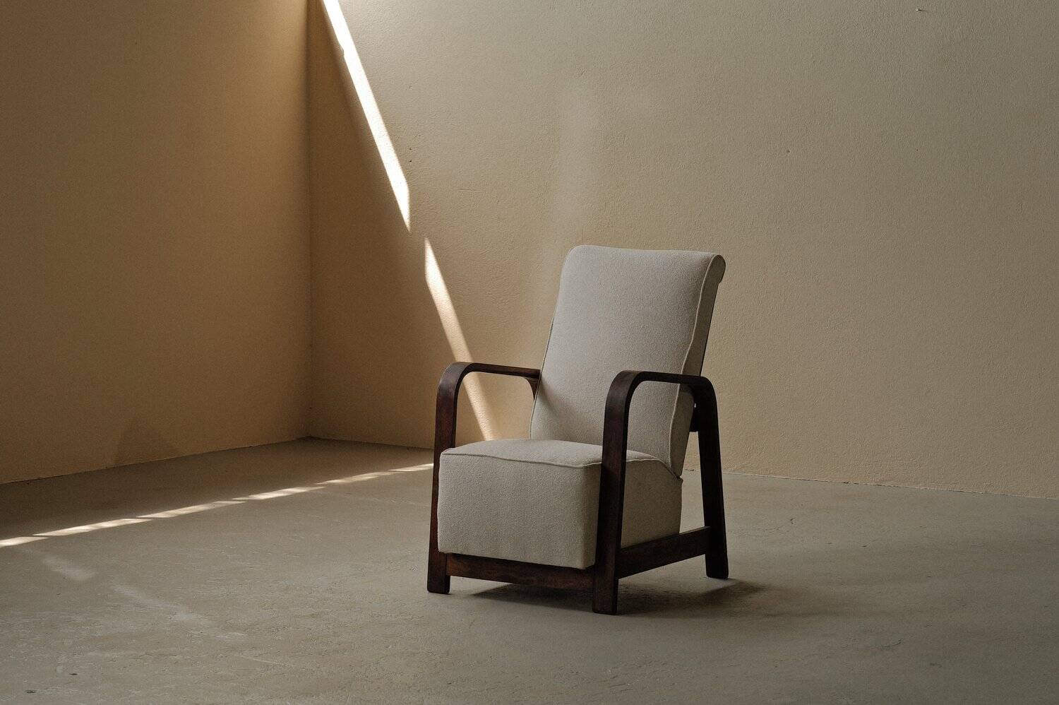 Fauteuil Art-Déco, palissandre, 1930