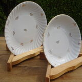 White and gold plate service, Vitriam porcelain