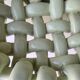 Light green woven ceramic basket Jérome Massier Vallauris
