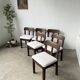 Set of 6 brutalist chairs from the 1940s