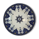 Large flat plate Sarreguemines Terre de fer Cluny