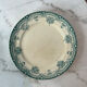 Set of 6 flat plates, ironstone Narcisses Onnaing.