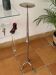 Large silver-plated candlestick on a stand